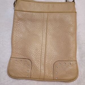 COACH  Tan Leather Crossbody Bag